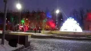 Красивая инсталляция фонтан