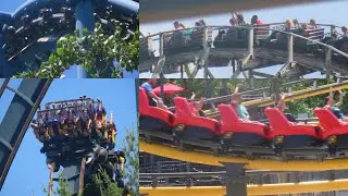Six Flags St. Louis 5-27-2024 Coaster Footage (No Copyright)