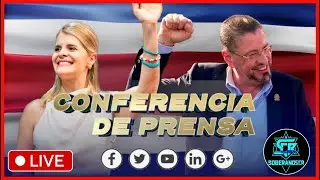 Conferencia de Prensa del Presidente Rodrigo Chaves Robles y Laura Fernandez