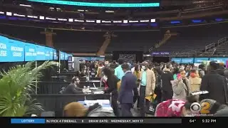 6,000 Job Seekers Flood Madison Square Garden For Job Fair Organized By Jay-Z's Roc Nation, Reform A