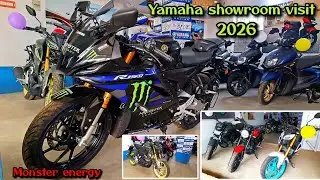 2026 letest collection Yamaha showroom visit//R15M monster energy edition bike review #bikereview 
