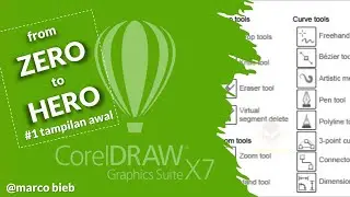 TUTORIAL COREL DRAW PEMULA HINGGA MAHIR.GRATIS.#1 tampilan awal