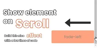 Show element 'on scroll' with pure Js