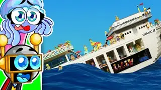 GIANT LEGO CRUISE SHIP vs TSUNAMI! (Reaction)