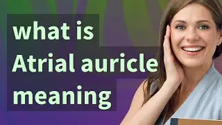 Atrial auricle | meaning of Atrial auricle