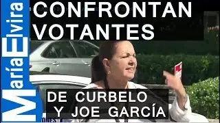 Confrontan votantes de Curbelo y Joe Garcia