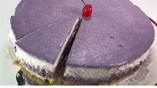 No Bake Ube Cheesecake | The Best and Easiest Recipe | Eve's Gourmet Authentic Filiipino Cooking