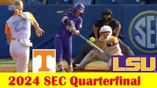 LSU vs Tennessee Softball Game Highlights, 2024 SEC Tournament Quarterfinal