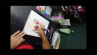 Day-3 vlog miss snowman graffiti drawing session 