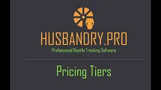 Pricing tiers for animals for sale - Husbandry.Pro Professional Reptile Tracking Software
