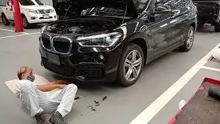 การถอดกันชนหน้ารถbmwx1