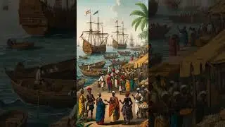 African Coastal Trade Post in Lagos, 1750s