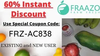 Fraazo - 60% Discount Coupon For all Users