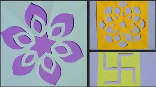 DIY how to make rangoli stencil at home | handmade ready to draw rangoli @ArtandcraftsWorld008#diy 