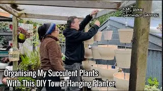 Easy DIY Succulent Tower Hanging Planter