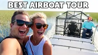 BEST Florida Everglades Airboat Tours With ALLIGATORS