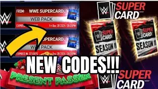 2 NEW CODES FOR TOKENS AND PRESENTS!! WWE SUPERCARD