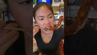 Trying Colombian food for the first time