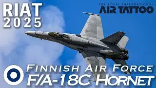 [RIAT2025]  Finnish Air Force F/A-18C Hornet | Sunday Demo | 4K