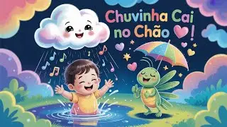 Chuvinha Cai no Ch&atilde;o ☔ M&uacute;sica Infantil Calma e Divertida para Beb&ecirc;s e Crian&ccedil;as |Grilo M&aacute;gico Oficial