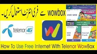 How to use Telenor wowbox free internet in urdu