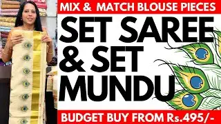 Set Mundu | Set Saree Collections | From Rs.495/- | 02APR24