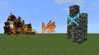 MCPE Mob Battle 20: Ignis from China vs Bedrock Golem Lord