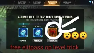 Free elitpass in free fire op level trick 😮😮😮