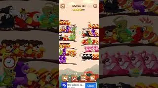 bird sort 2 color puzzle solution niveau 164 #games #gaming #puzzle #puzzlegame #androidgames