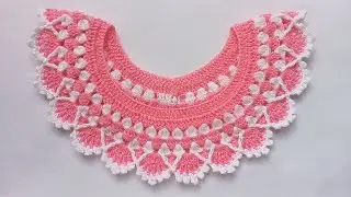 Very Easy Crochet Coller || Crochet Neck Design || কুশিকাটার গলার ডিজাইন