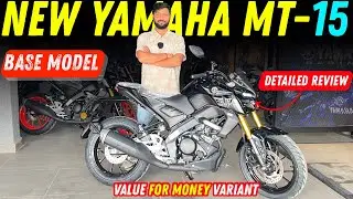 New Yamaha MT-15 Full Black | Base Model Features Price Detailed Review 