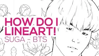 How do I Lineart || SUGA「BTS」