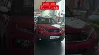 Dual Tone Tata Punch Red and White Roof #tatapunch