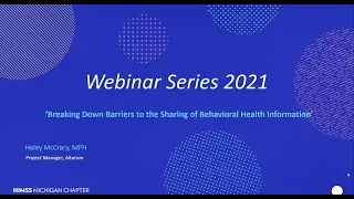 Breaking Down Barriers to the Sharing of Behavioral Health Information