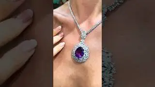 Luxurious and Rare: A Violet Diamond Necklace