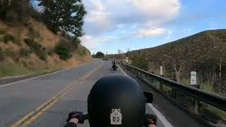Suzuki Intruder VS800 cruising to Idyllwild, CA