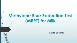 Methylene Blue Reduction Test for Milk | Introduction | Principle | Procedure | Result | In Hindi