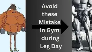 Avoid these 3 mistakes during the leg day | pre workout energy drink | MGFITX | Tamil |