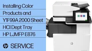 Installing Color Products and Y1F99A 2000 Sheet HCI Dept Tray | HP LaserJet MFP E876 | HP Support