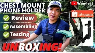 CHEST MOUNT CELLPHONE/ACTION CAM HOLDER | PHP282 BUDGET-FRIENDLY PHONE HOLDER  | Wander J