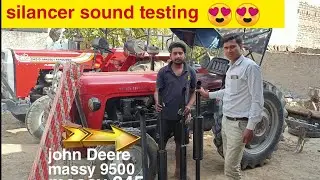 Different Silancer Sound In Massy 35 and Massy 245 Pd #tractorsilancer