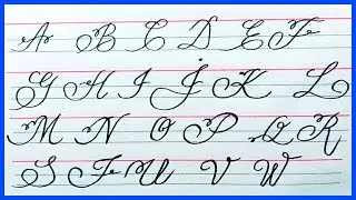 A to Z Cursive Alphabet Writing For Kids | Fancy Alphabet Writing Practice For Kids