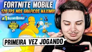 PRIMEIRA VEZ JOGANDO FORTNITE MOBILE 🔥 (Joguei no Melhor Tablet do Mundo! 120Fps no Ultra!)