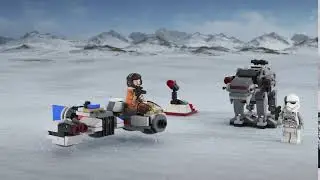 LEGO 75195 Ski Speeder vs. First Order Walker microfighters - LEGO Star Wars