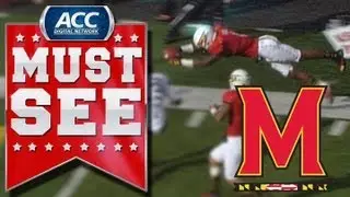 ACC Must See Moment | Maryland's Stefon Diggs High Steps  and Dives for TD | ACCDigitalNetwork