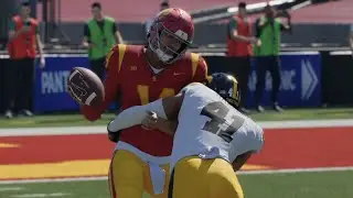 USC против Iowa &mdash; NCAA Football, 15 ноября 2025 г., полные обзоры матча (College Football 26 Sim)