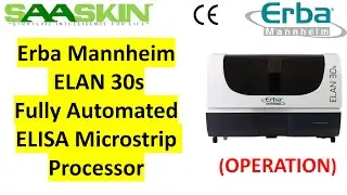 Erba Mannheim ELAN 30s Fully Automated ELISA Microstrip Processor | #180040, 180046 |  Operation |