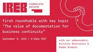 IREB Community Poland: The value of documentation for business continuity