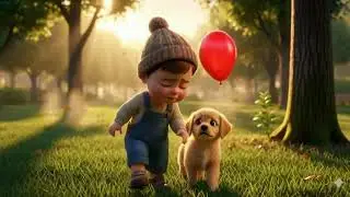 Tinny Puppy Saves Baby Balloons | Tinny Puppy Is A Real Hero | #shorts #ytshorts #Baby #puppy 