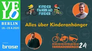 Alles über Kinderanhänger | Interview VELOWeek 2020 | Kinderfahrradfinder mit FA24 im Gespräch